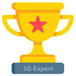 Trophy addressed to the 5S Expert.